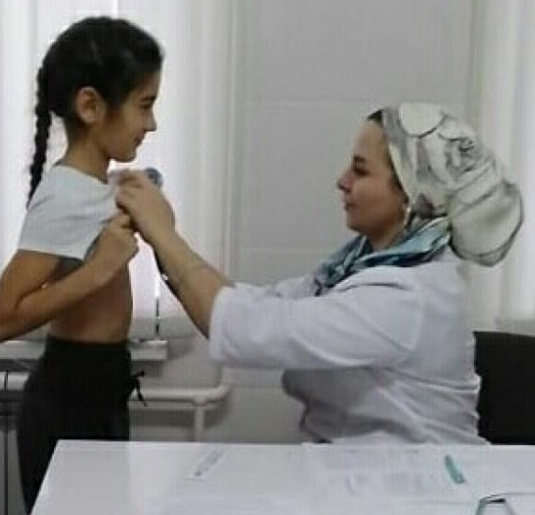 Сотрудники детской поликлиники ГБУЗ «Сунженская ЦРБ»проводят плановую вакцинацию в образовательных учреждениях Сунжи